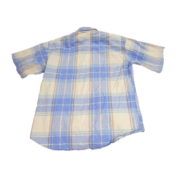 Wrangler Twenty X Shirt Mens Sz Large Long Sleeve Plaid Button Down Grunge Y2k - Picture 2 of 15